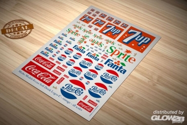 MM80022 Dekorbogen Soft Drink Logos C - vintage